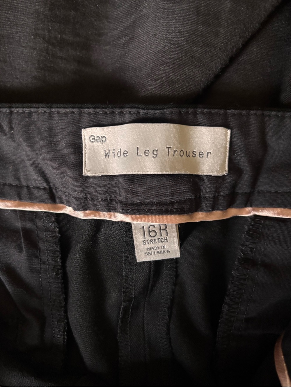 GAP Wide Leg Trousers - Black